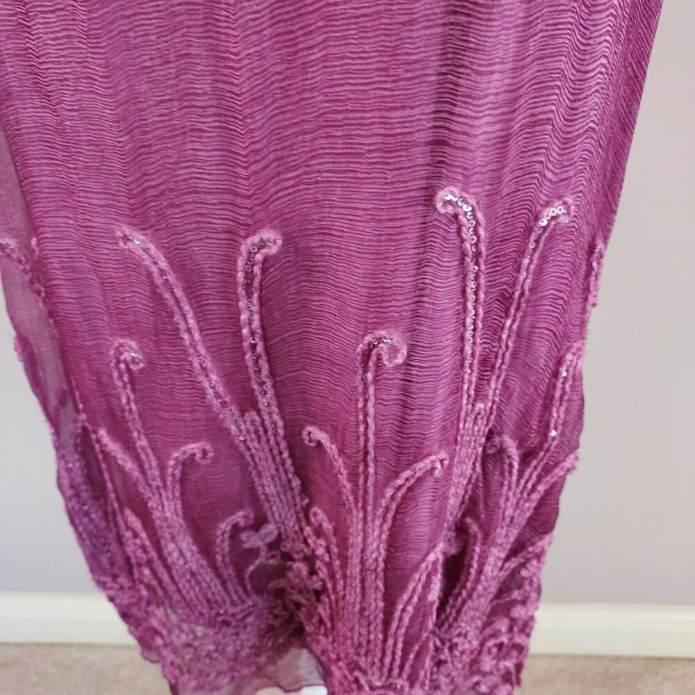 Soft Surroundings Silk Romance Dusty Rose Tank Top Size Med - Picture 2 of 8